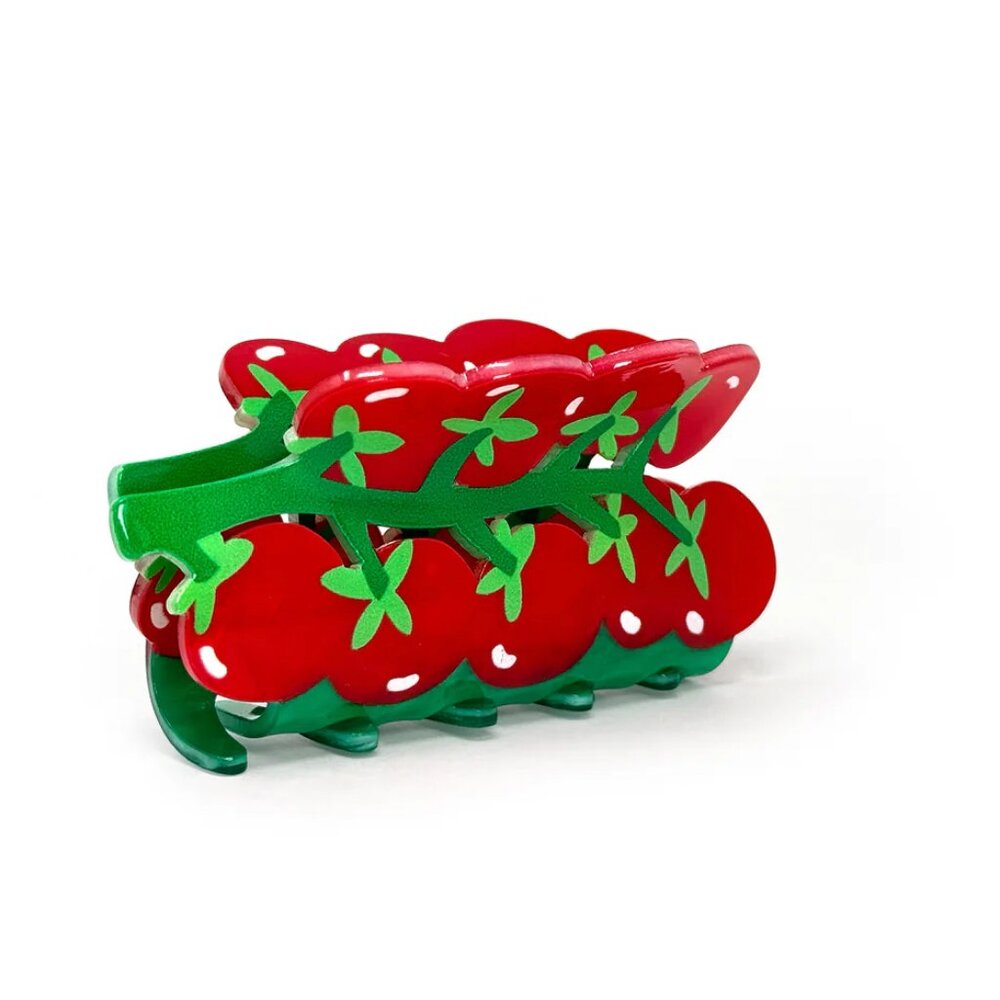 Tomatoes Hair Clip Cherry Tomato Hair Claw Clip on the vine